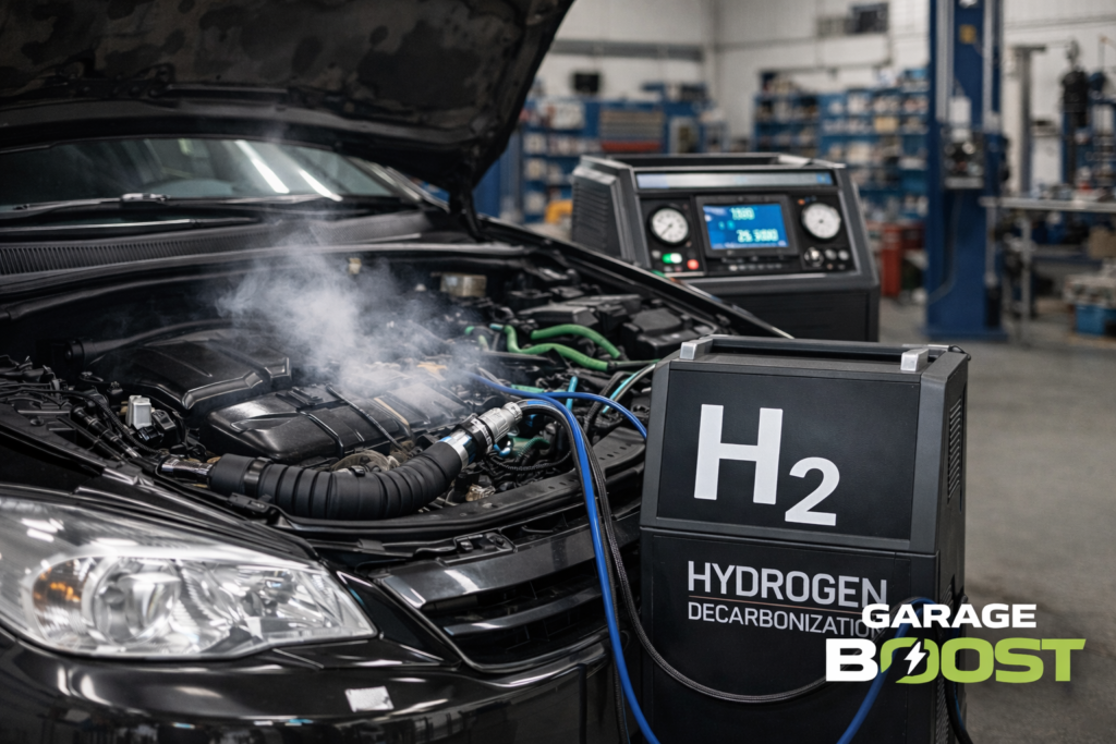 Traitement décalaminage moteur à l'hydrogène chez GarageBoost Plan-de-Cuques près de Marseille - Nettoyage FAP et catalyseur