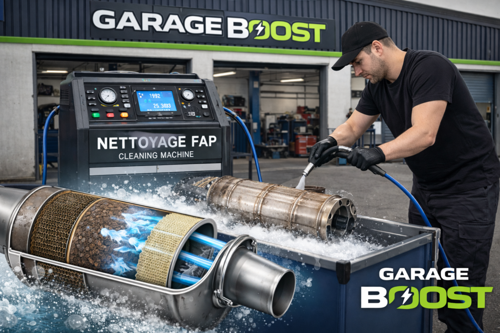 Nettoyage FAP filtre à particules Plan-de-Cuques - Régénération professionnelle GarageBoost Marseille