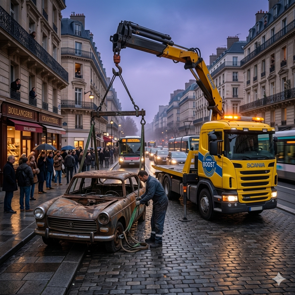 Enlèvement épaves destruction VHU Marseille Aix-en-Provence Toulon Avignon - Certificat destruction centre agréé épaviste GarageBoost Plan-de-Cuques Bouches-du-Rhône Var Vaucluse